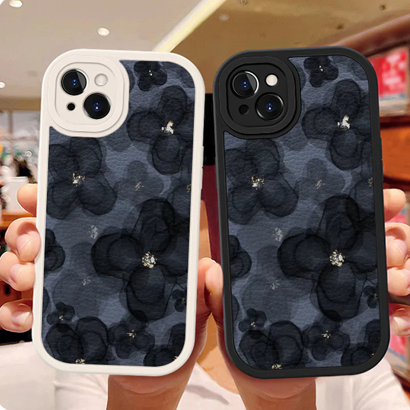 Retro Ink Painting Dark Flowers Case - iPhone