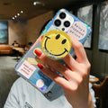 Label Phone Case with Smile Phone Gripper