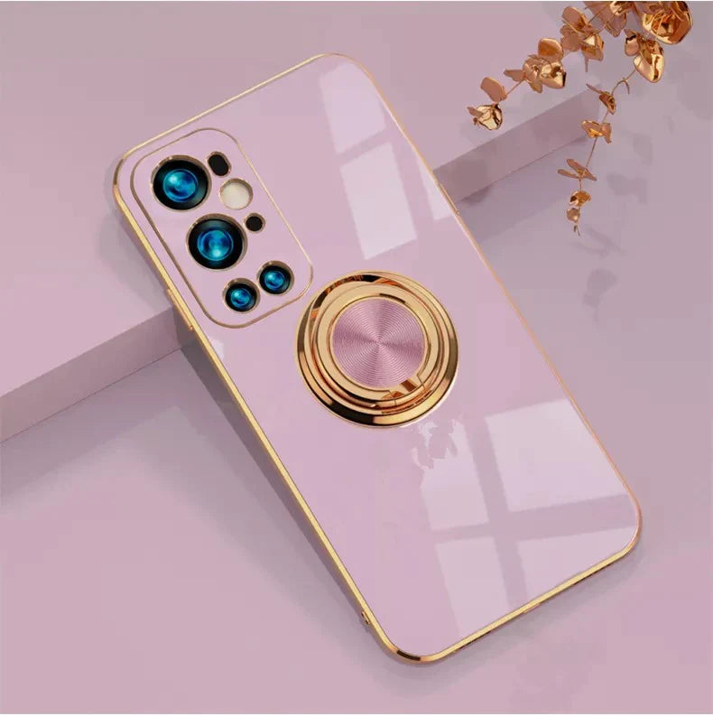Gold Plating Metallic Ring Case - OnePlus