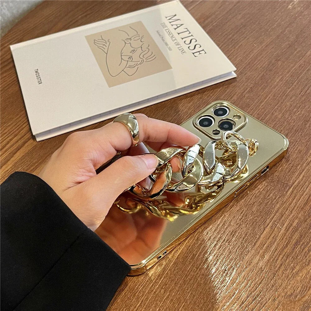 Luxury Electroplated Chain Case