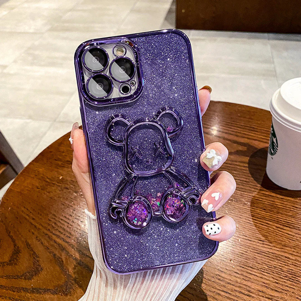 Glitter 3D Bear Protective Case