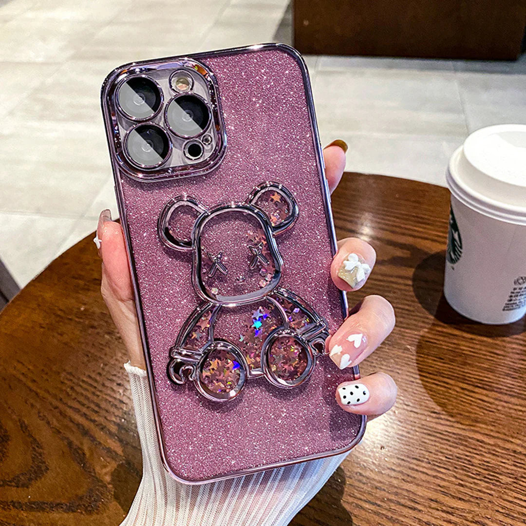 Glitter 3D Bear Protective Case