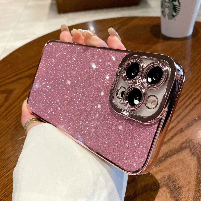 Luxury Square Plating Glitter Case