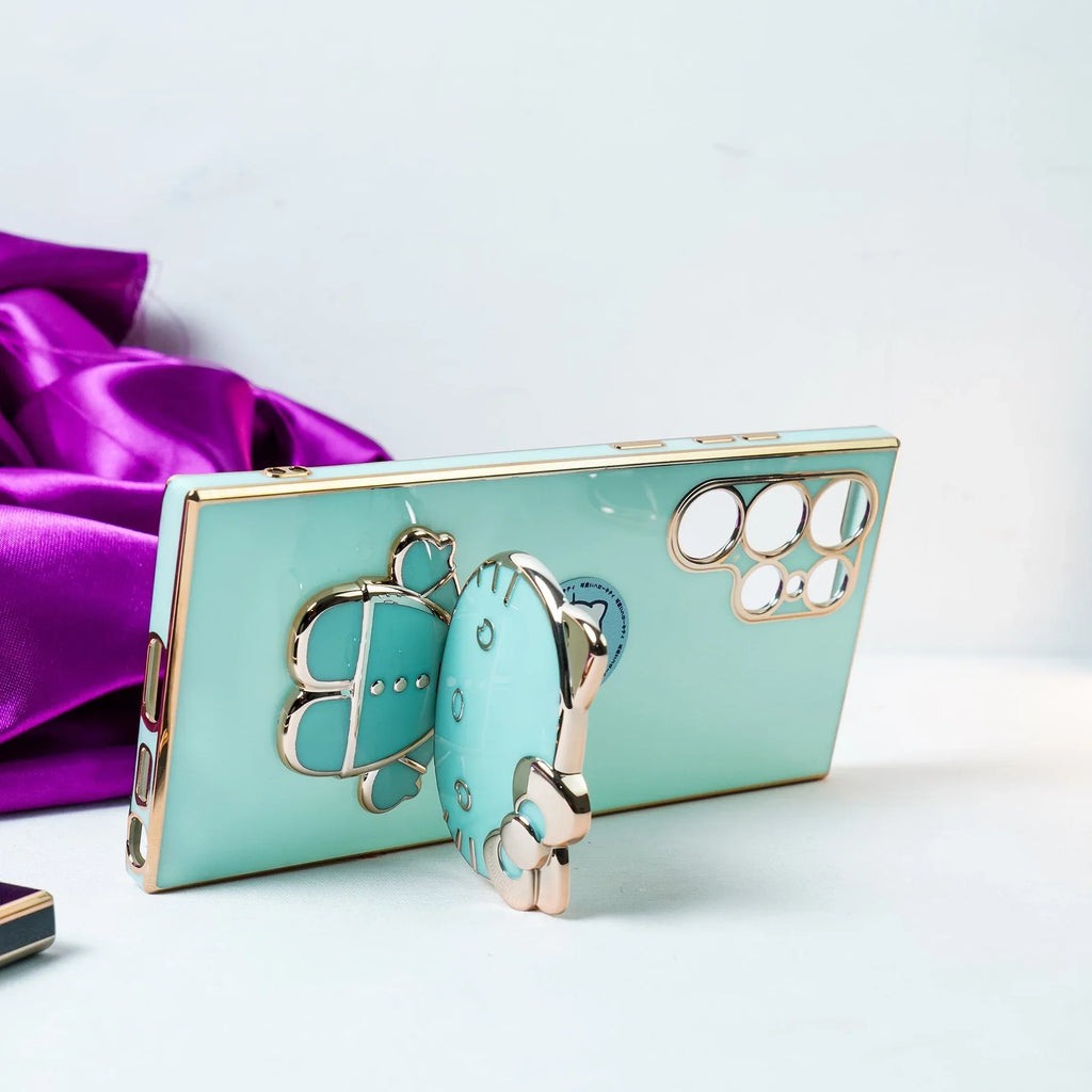 Charming Kitty Folding Mirror Stand Case -Samsung