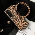 Leopard Printed Wrist Strap Bracelet Case - Samsung