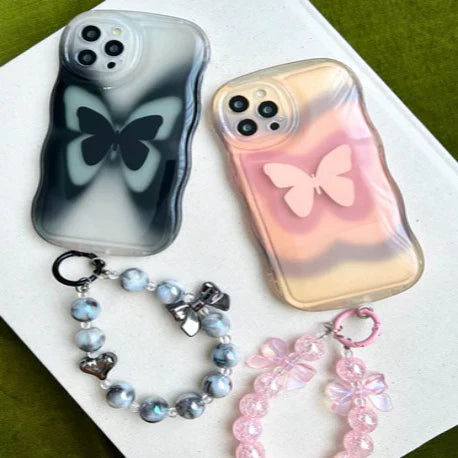 Butterfly Dreamwave Phone Case With Bracelet