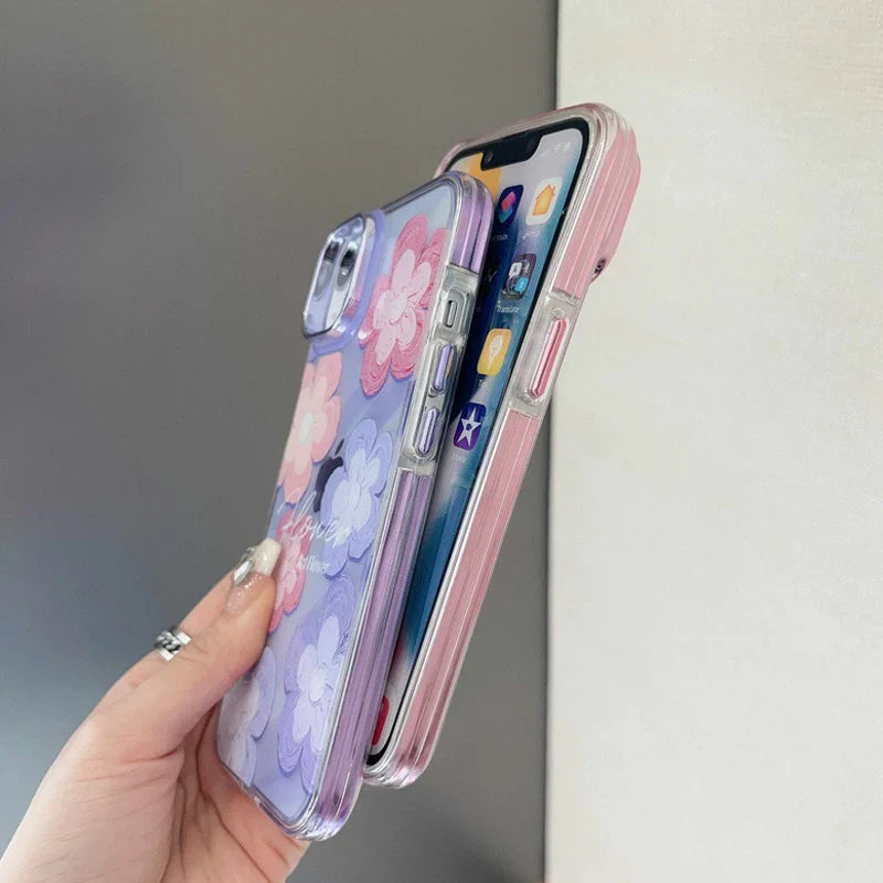 Fresh Oil Painting Floral Flowers Case