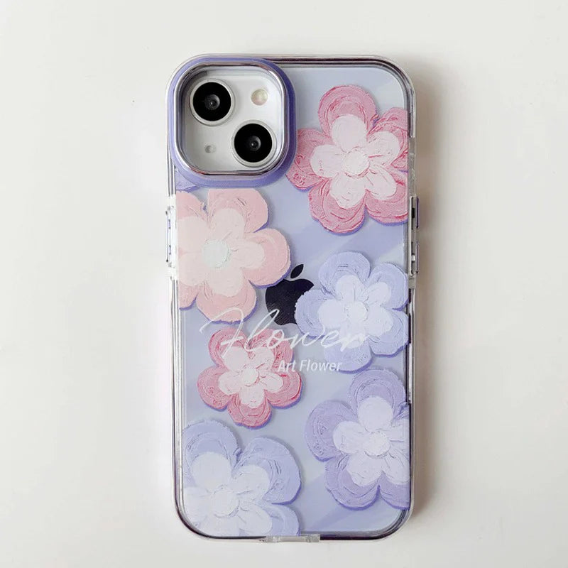 Fresh Oil Painting Floral Flowers Case