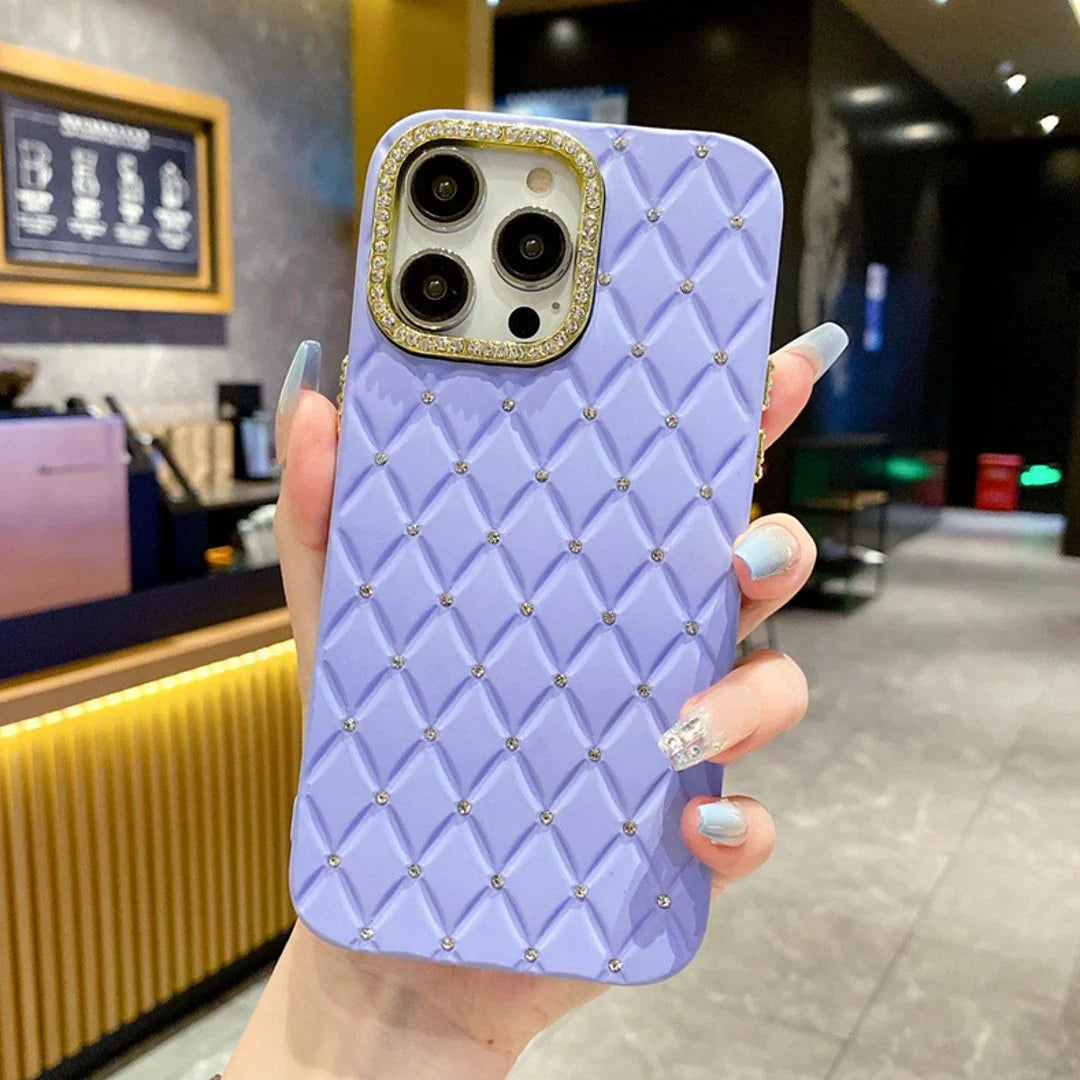 Diamond Cut Rhinestone Back Case