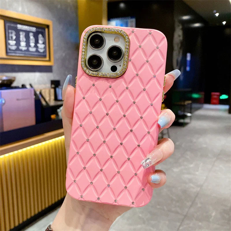 Diamond Cut Rhinestone Back Case