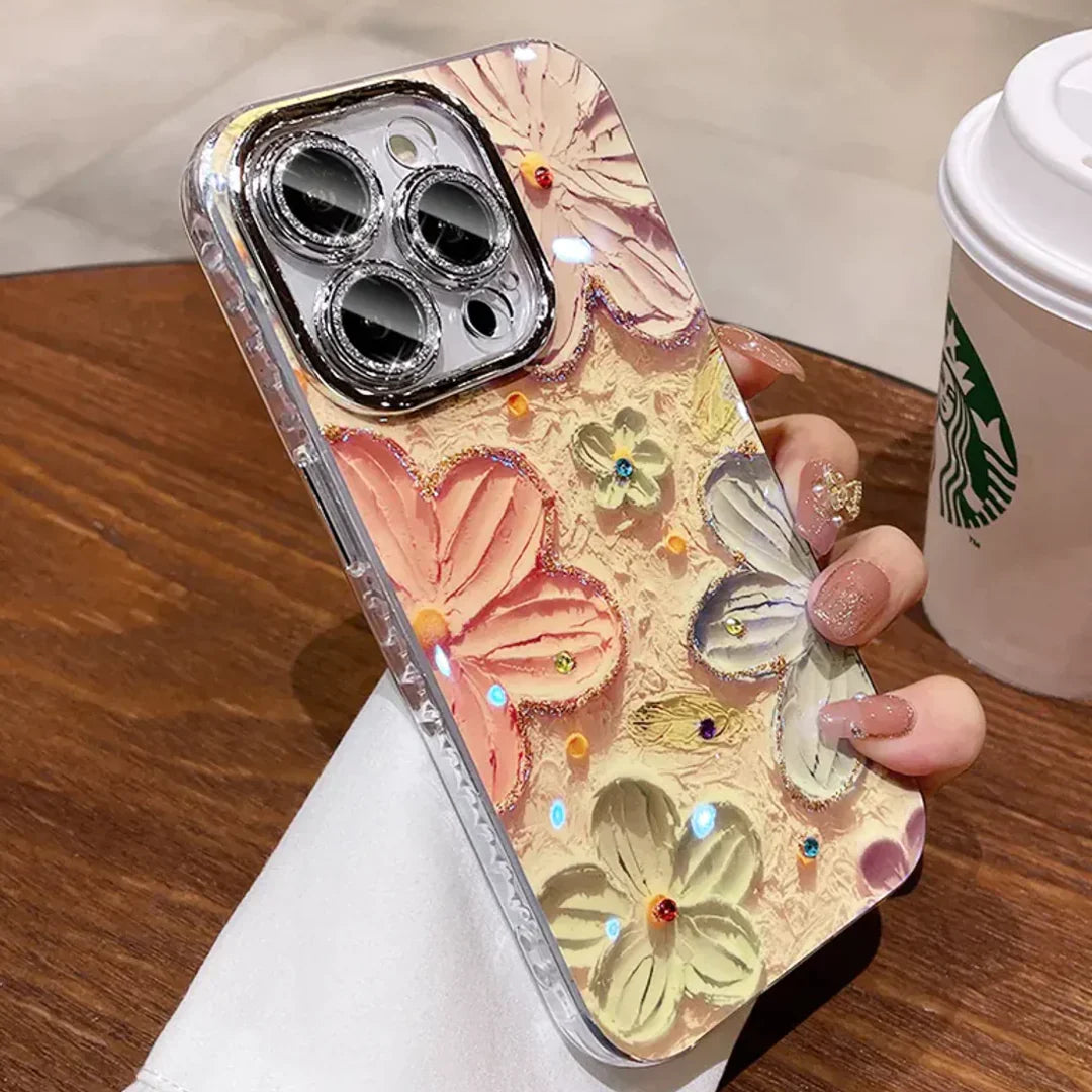 Classy Floral Oil Painting Case