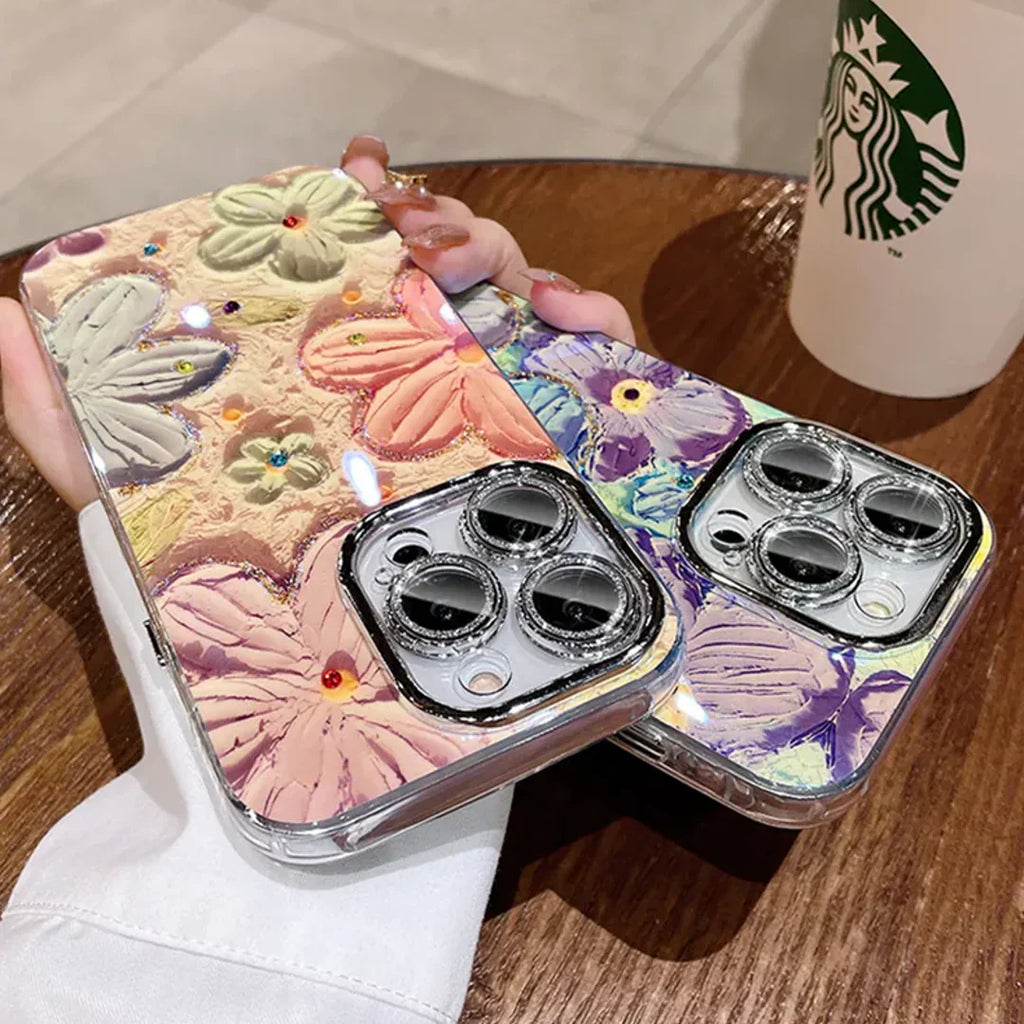 Classy Floral Oil Painting Case