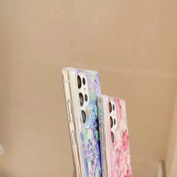 Luminous Glowing Glitter Flower Case - Samsung