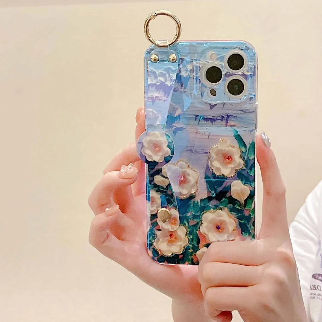 Blossom Grip Camellia Phone Holder Case