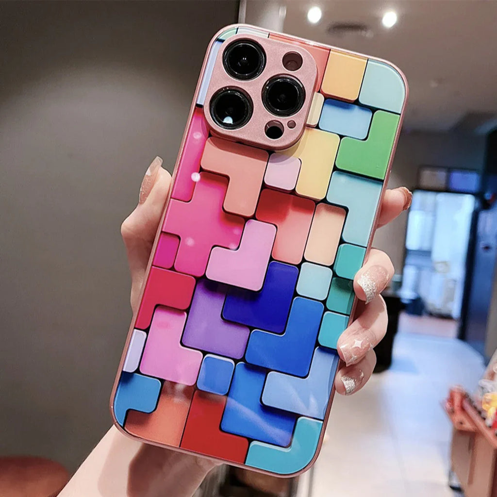 Colorful Blocks Mosaic Phone Case