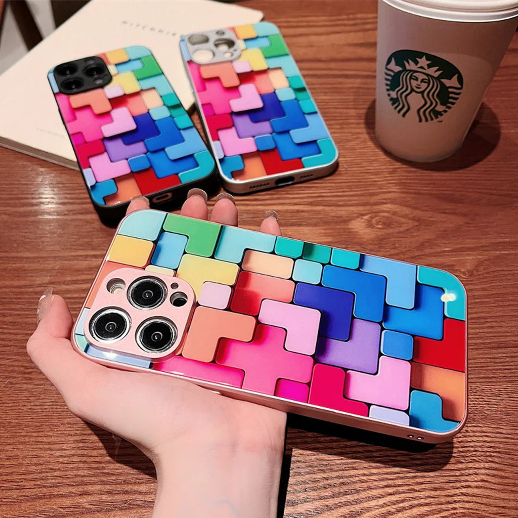 Colorful Blocks Mosaic Phone Case