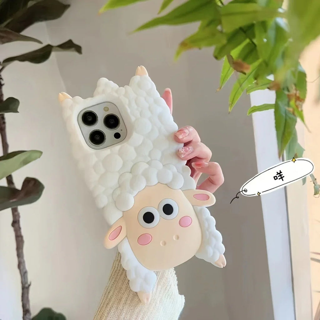 3D Cartoon Woolly Wonder Sheep Case