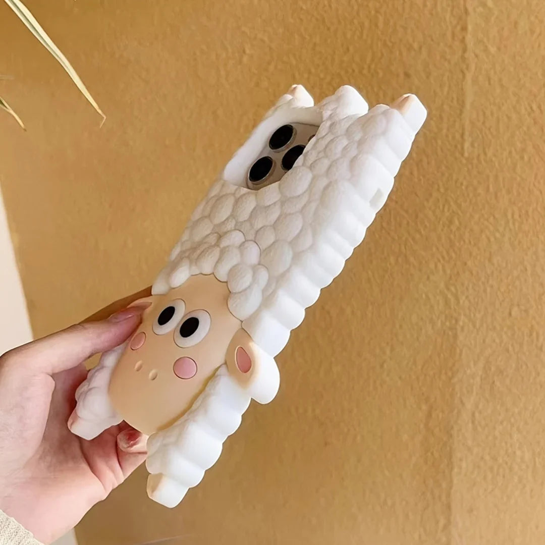 3D Cartoon Woolly Wonder Sheep Case