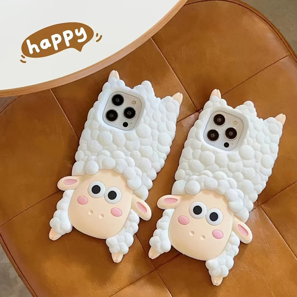 3D Cartoon Woolly Wonder Sheep Case