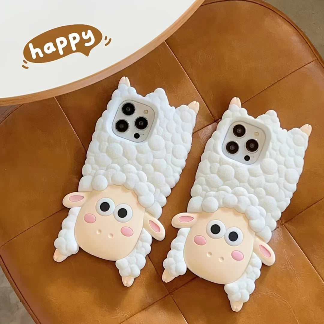 3D Cartoon Woolly Wonder Sheep Case