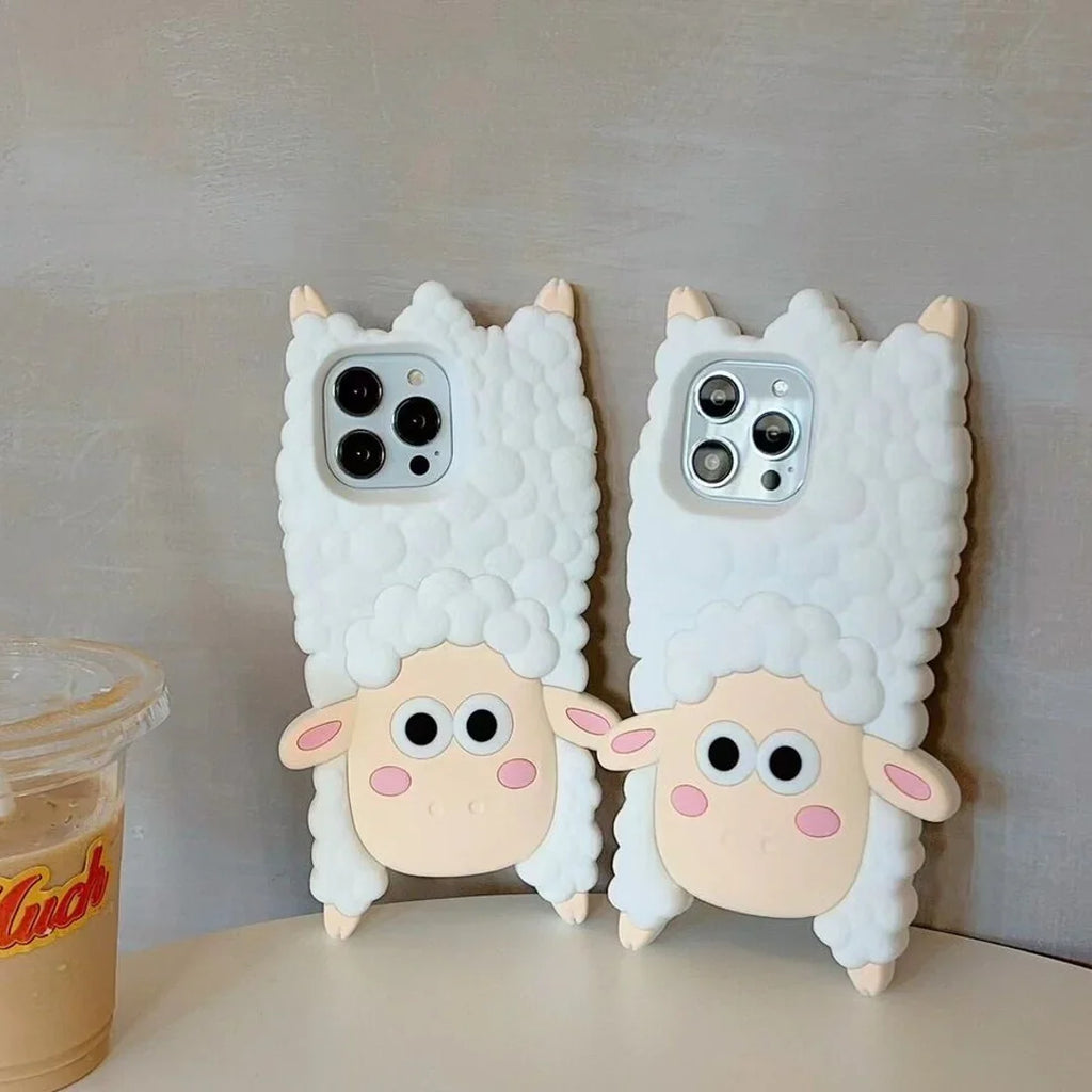 3D Cartoon Woolly Wonder Sheep Case
