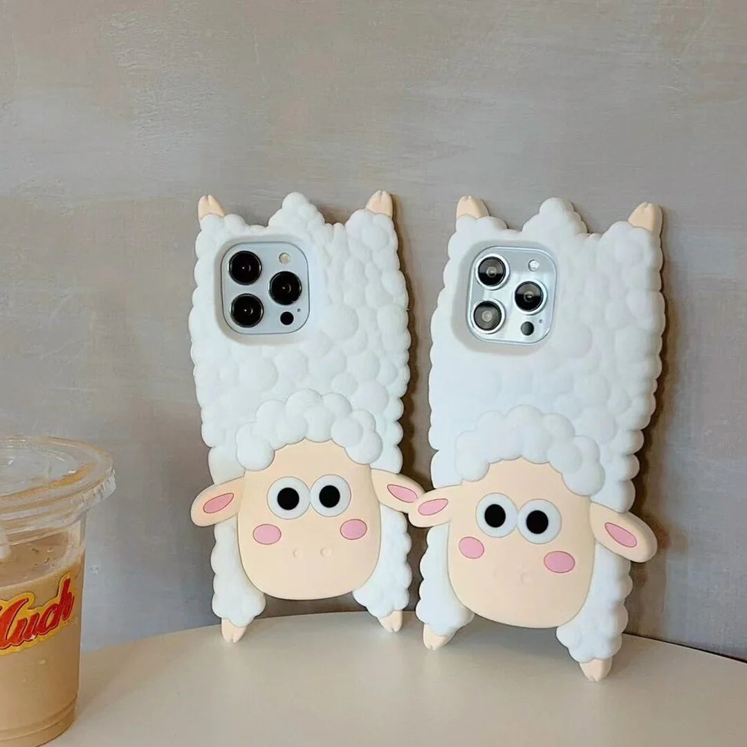 3D Cartoon Woolly Wonder Sheep Case