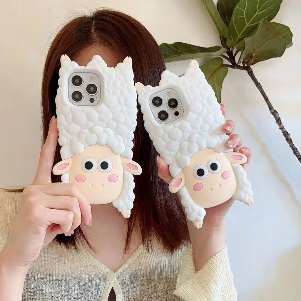 3D Cartoon Woolly Wonder Sheep Case