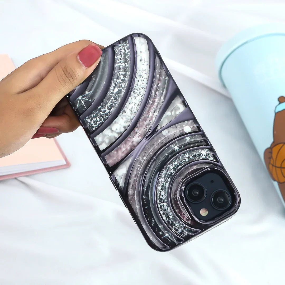 Glow Wave Electroplated Ripple Phone Case