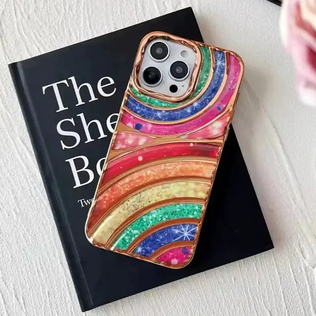 Glow Wave Electroplated Ripple Phone Case