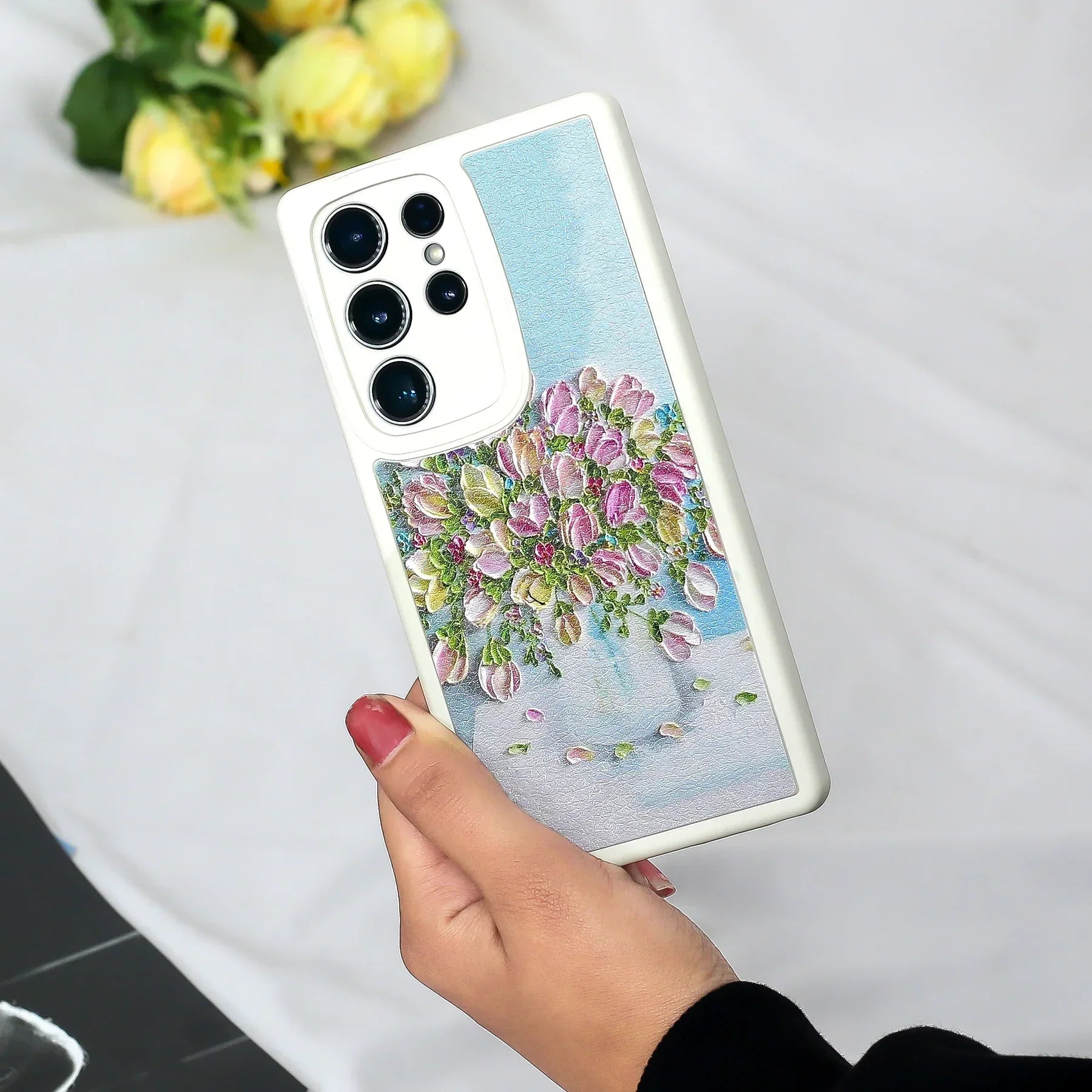 Classic Floral Charm Phone Case - Samsung