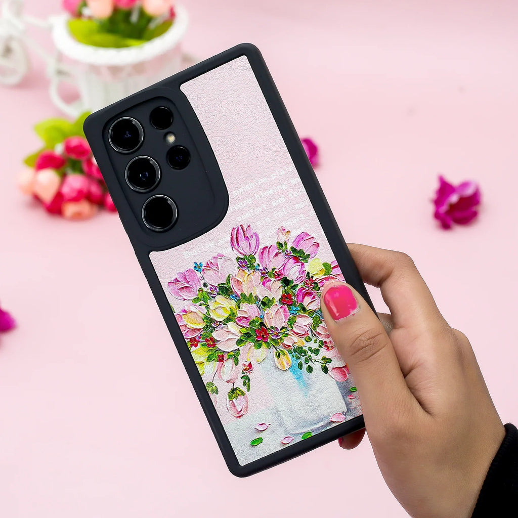 Nature Canvas Painted Flower Petals Case - Samsung