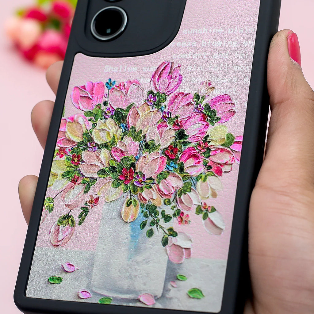 Nature Canvas Painted Flower Petals Case - Samsung