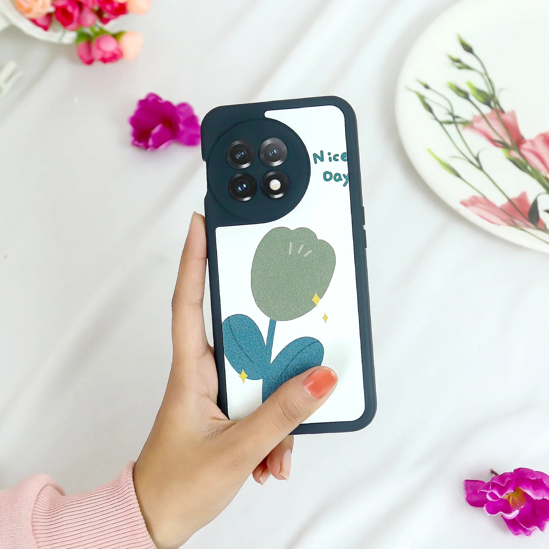Playful Floral Pattern Phone Case - OnePlus