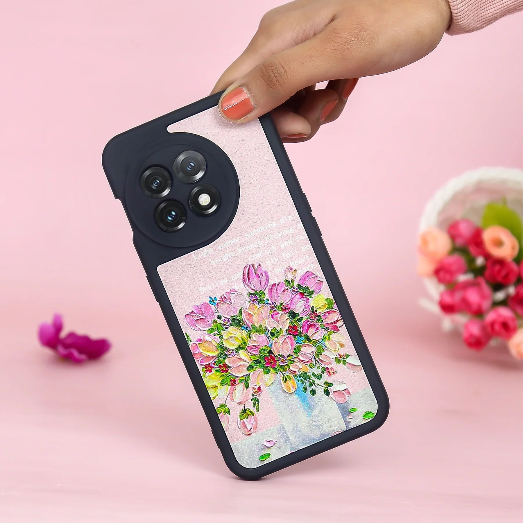 Nature Canvas Painted Flower Petals Case - OnePlus