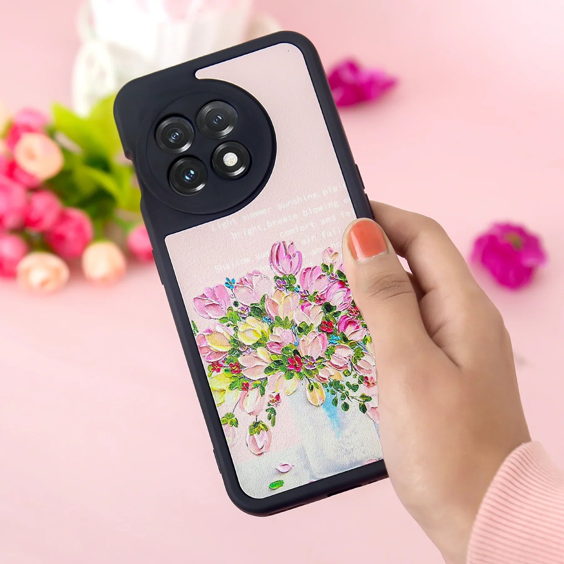 Nature Canvas Painted Flower Petals Case - OnePlus