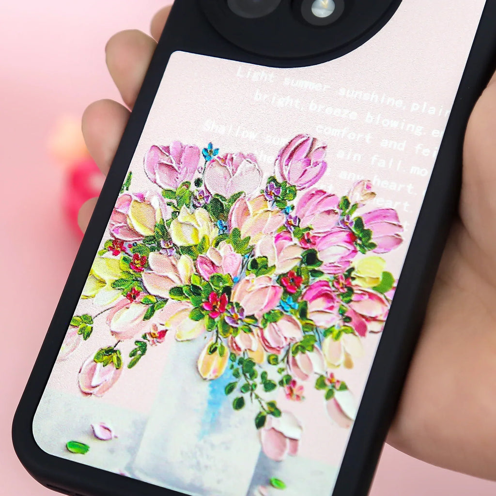 Nature Canvas Painted Flower Petals Case - OnePlus