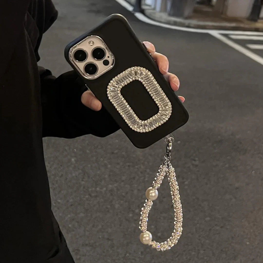 Square Diamond Delight Phone Case with Glitz Bracelet