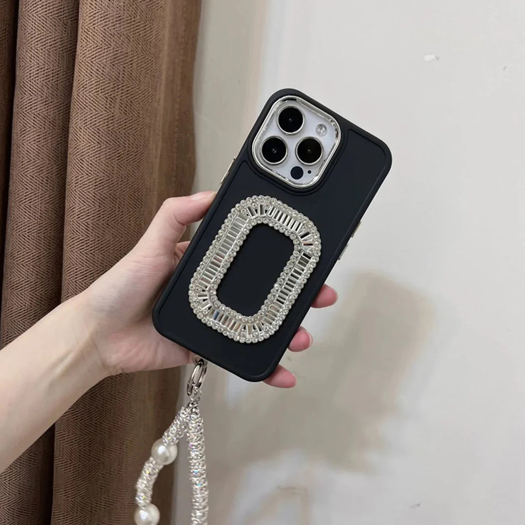 Square Diamond Delight Phone Case with Glitz Bracelet
