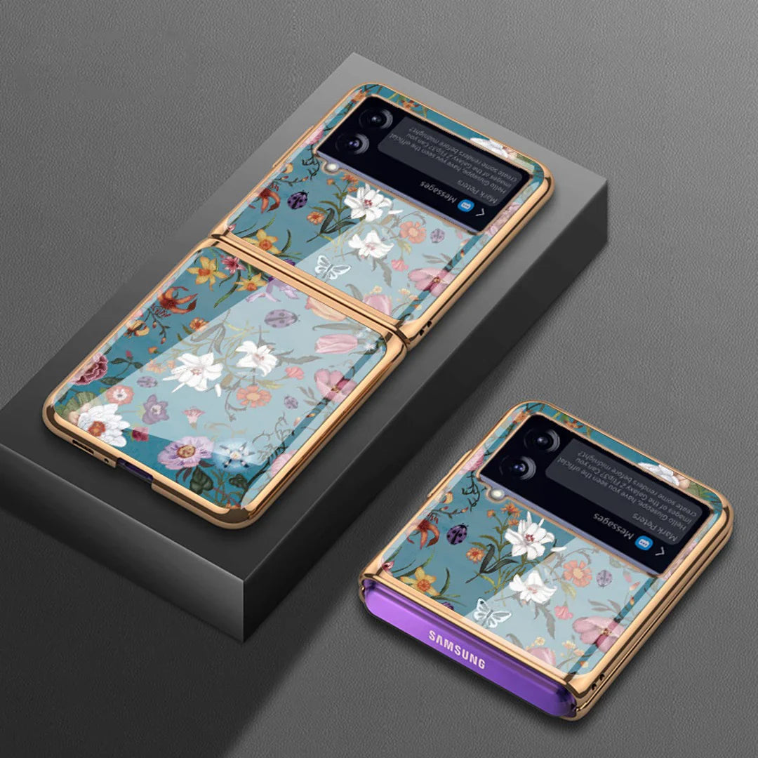 Vintage Gold Radiant Bloom Phone Case - Samsung