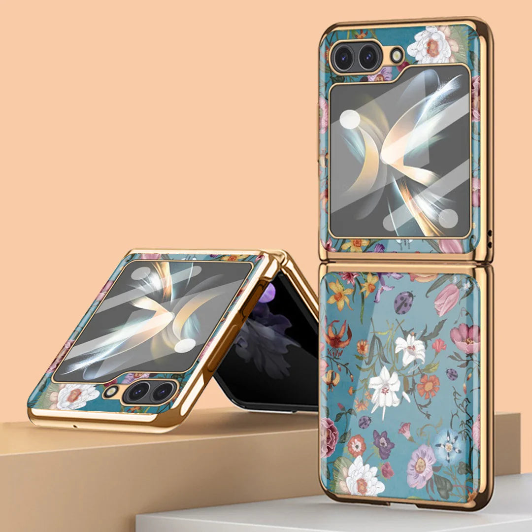 Vintage Gold Radiant Bloom Phone Case - Samsung