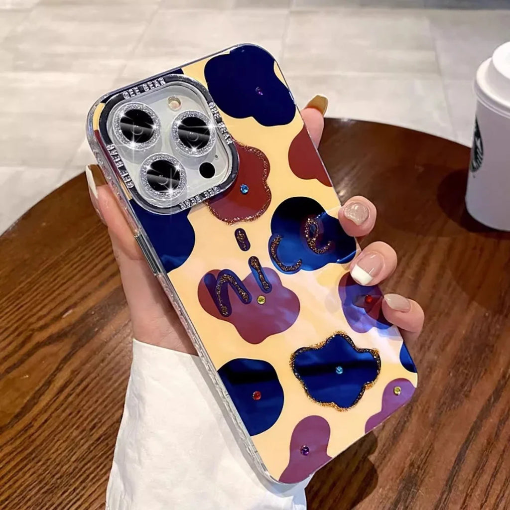 Sparkling Western Cow Print Phone Case