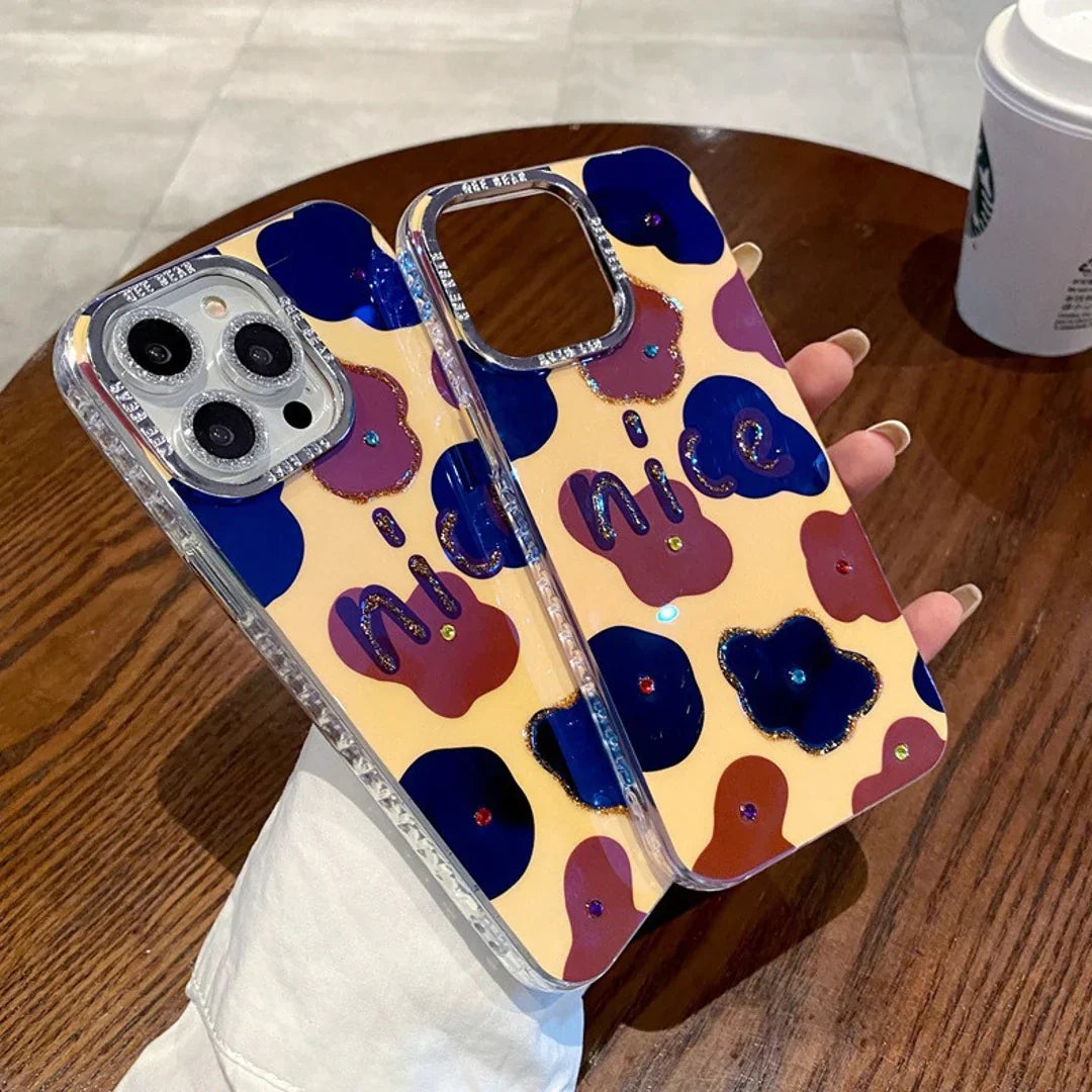 Sparkling Western Cow Print Phone Case