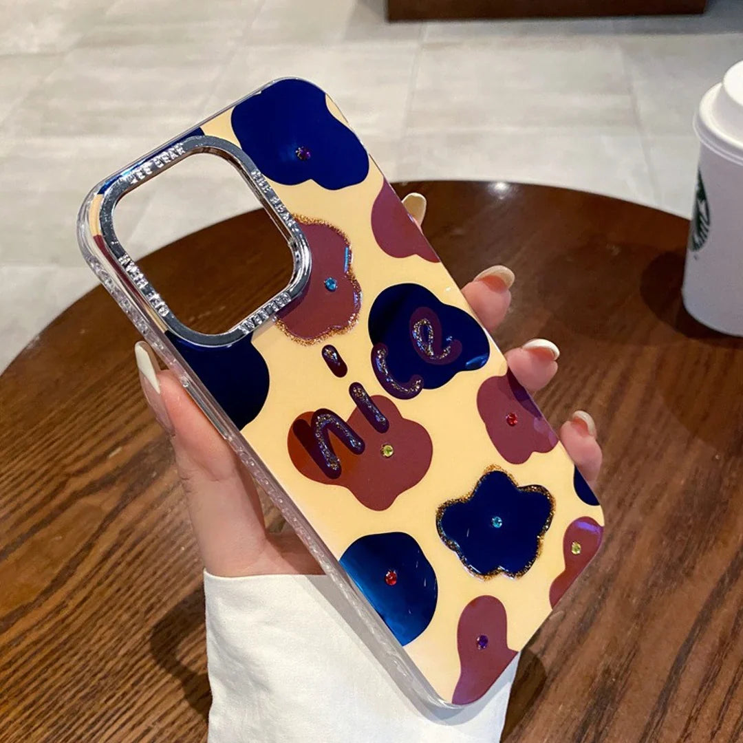 Sparkling Western Cow Print Phone Case
