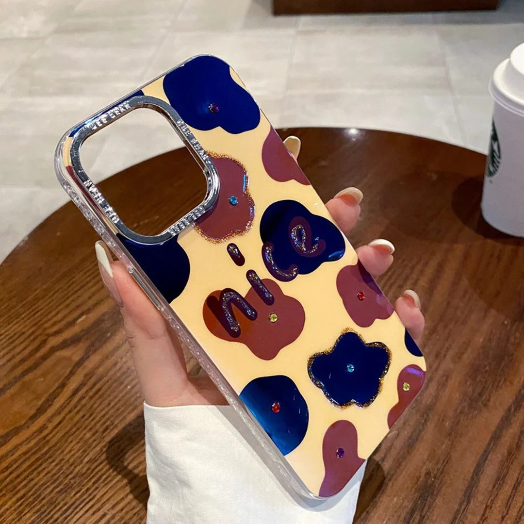 Sparkling Western Cow Print Phone Case