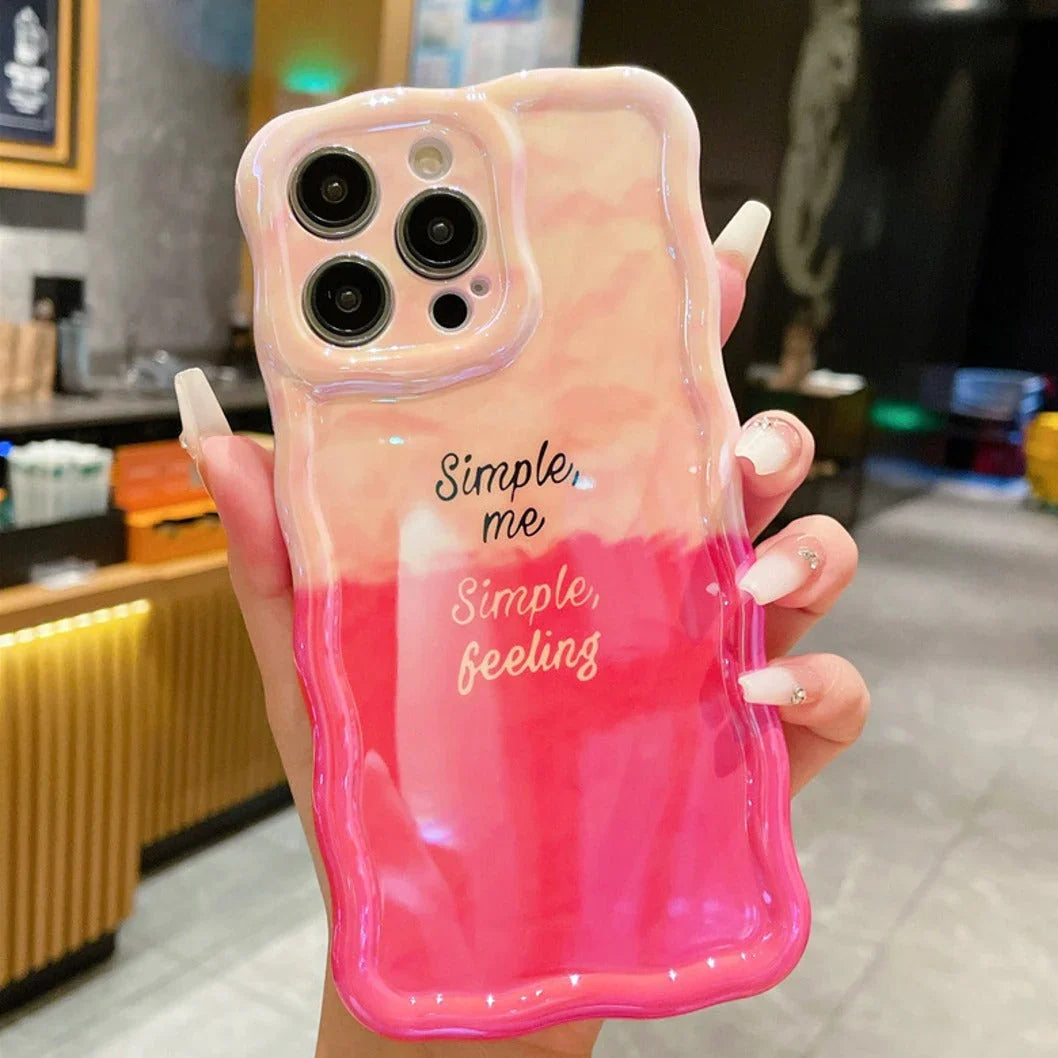 Twisted Edge Gradient Beauty Phone Case