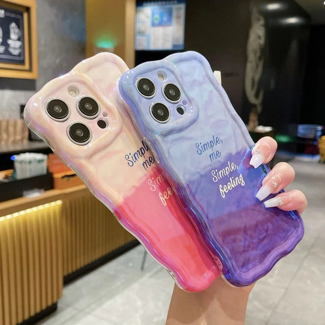 Twisted Edge Gradient Beauty Phone Case