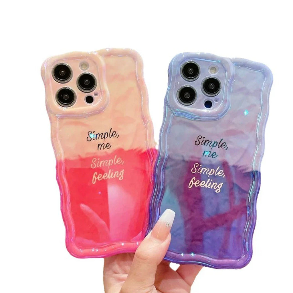 Twisted Edge Gradient Beauty Phone Case