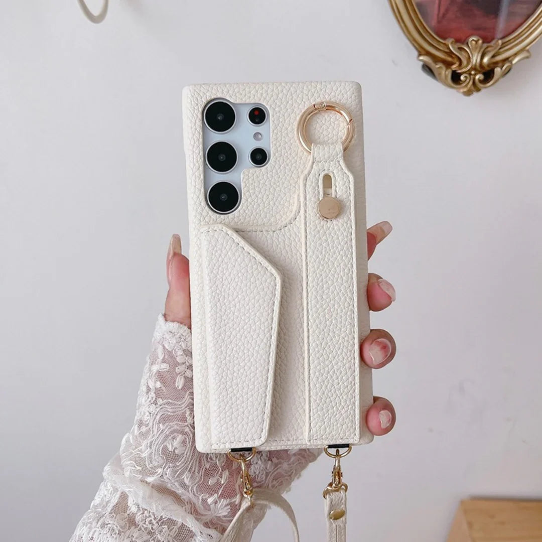 Urban Verve Crossbody Wrist Strap Wallet Phone Case - Samsung