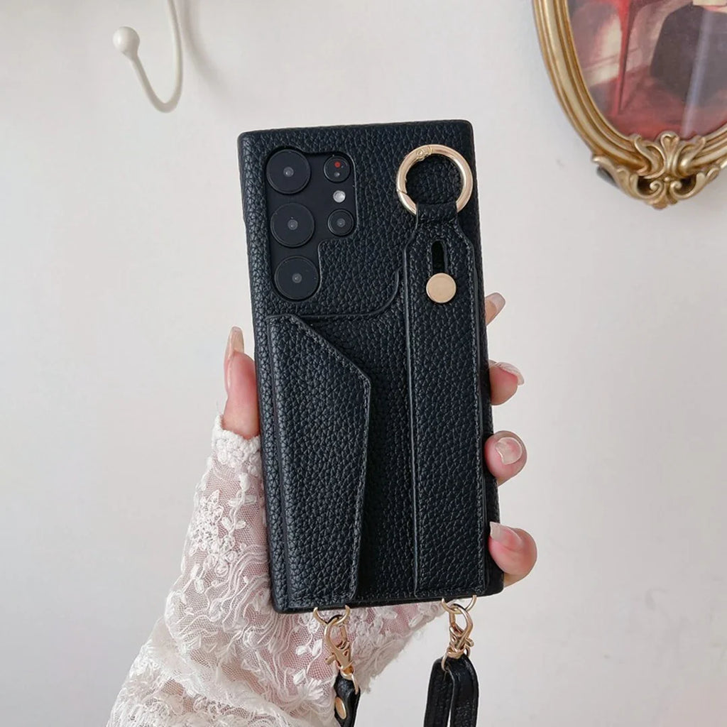 Urban Verve Crossbody Wrist Strap Wallet Phone Case - Samsung