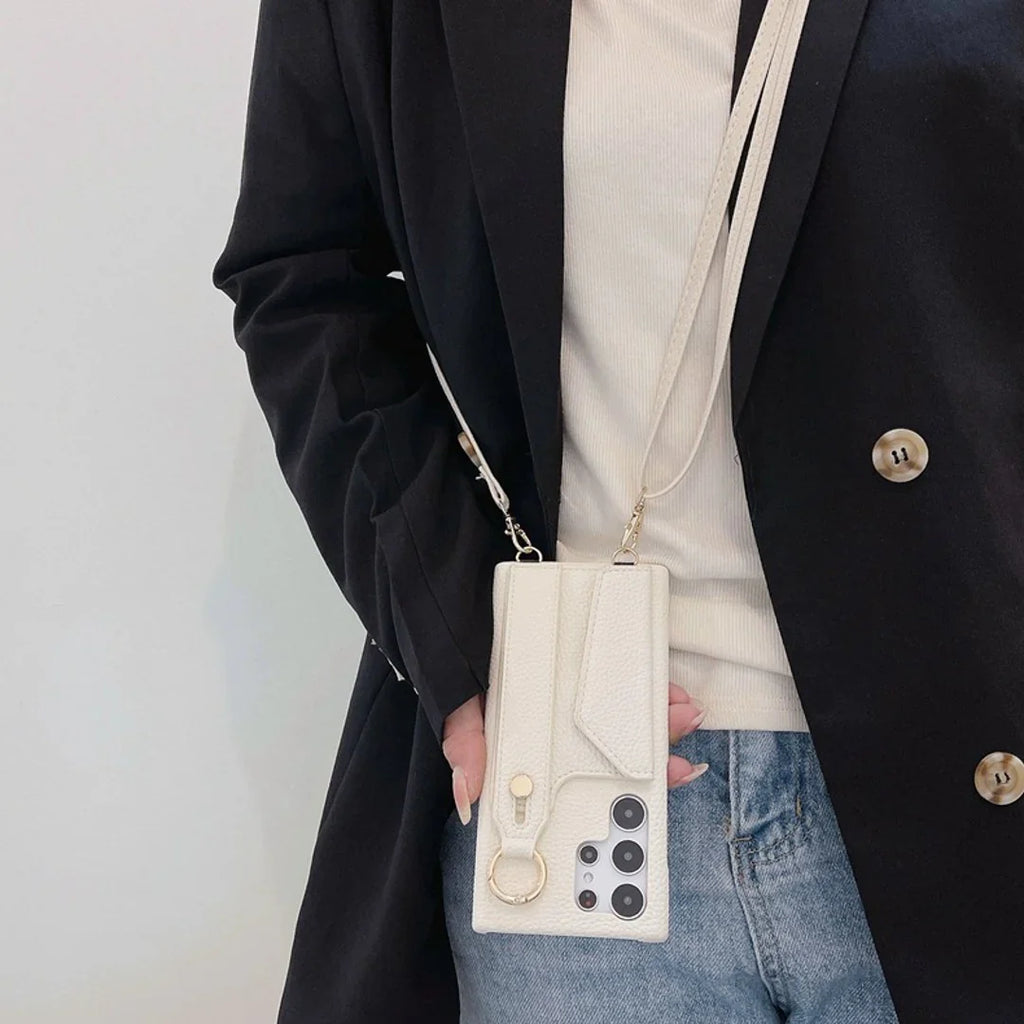 Urban Verve Crossbody Wrist Strap Wallet Phone Case - Samsung